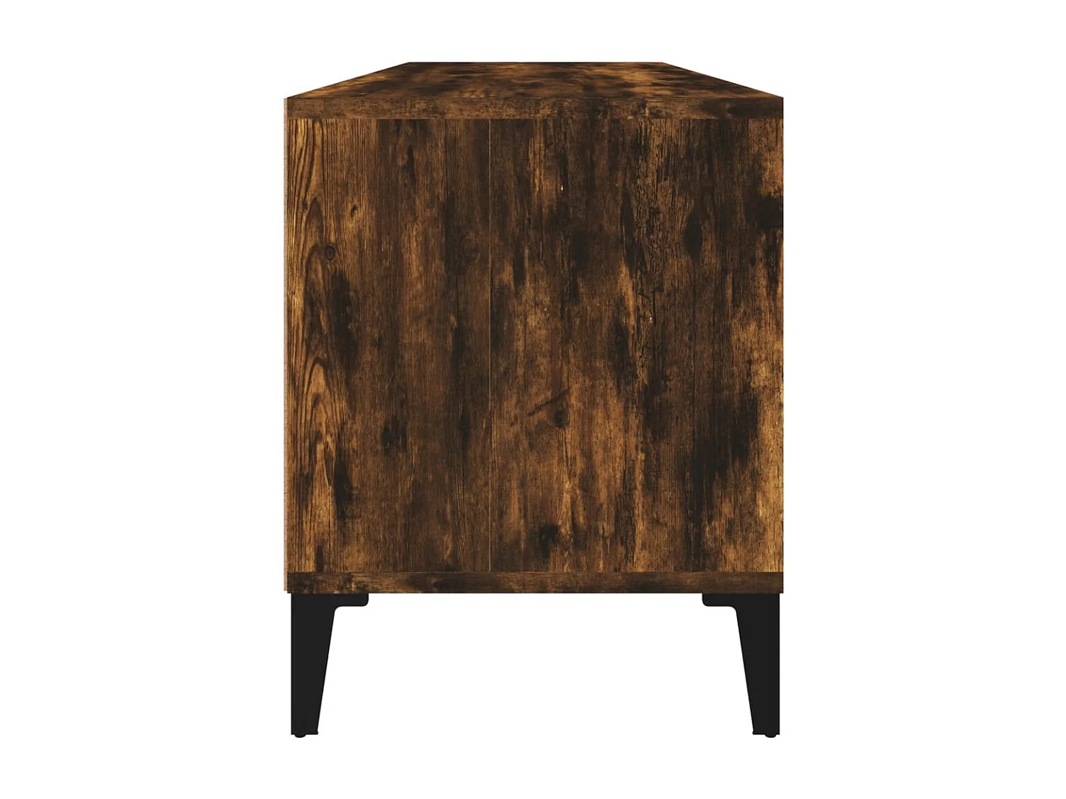 Simon-Pierre  Meuble TV chêne fumé 100x34,5x44,5 cm bois d'ingénierie