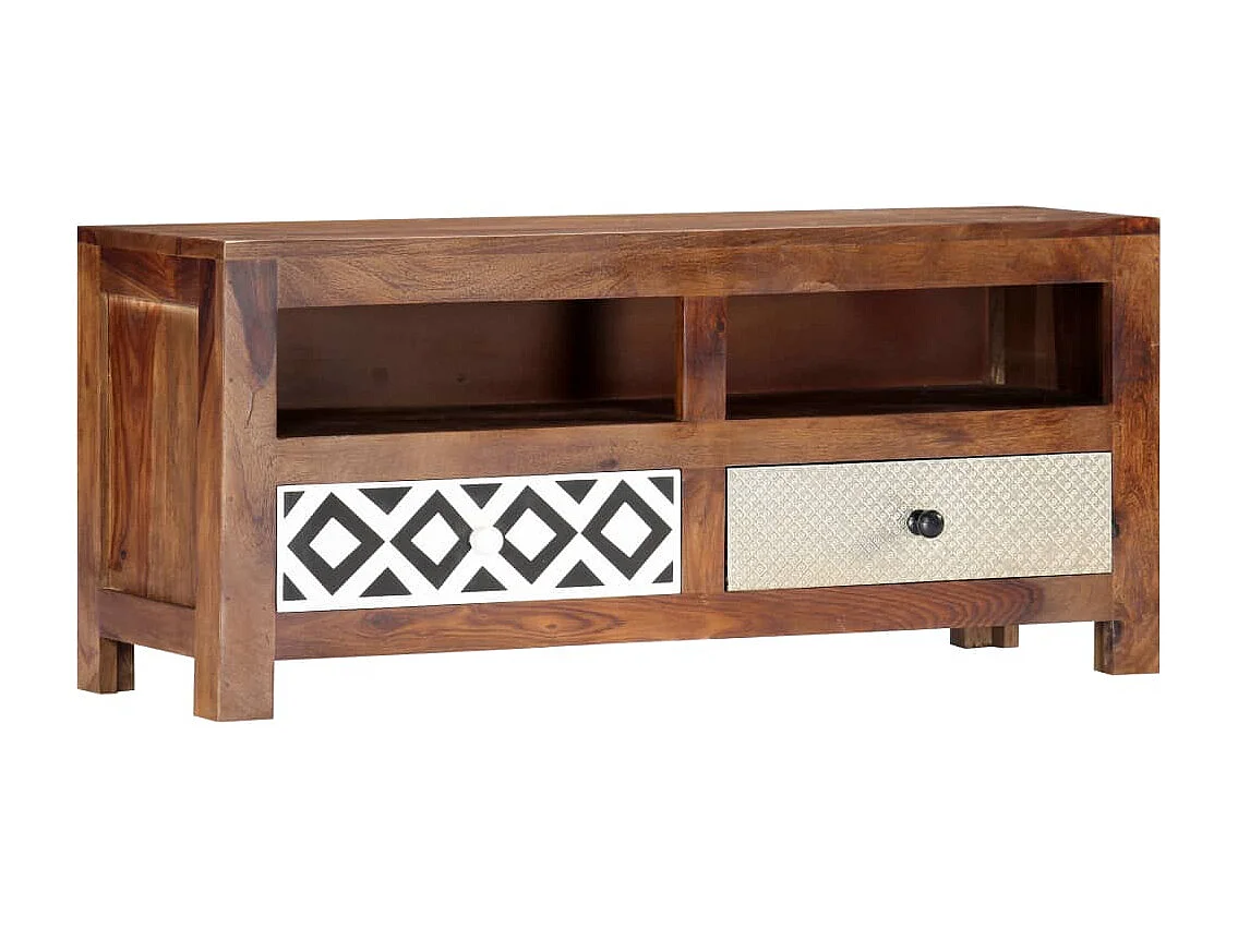 Garden Furniture -  Meuble TV 90x30x40 cm Bois solide