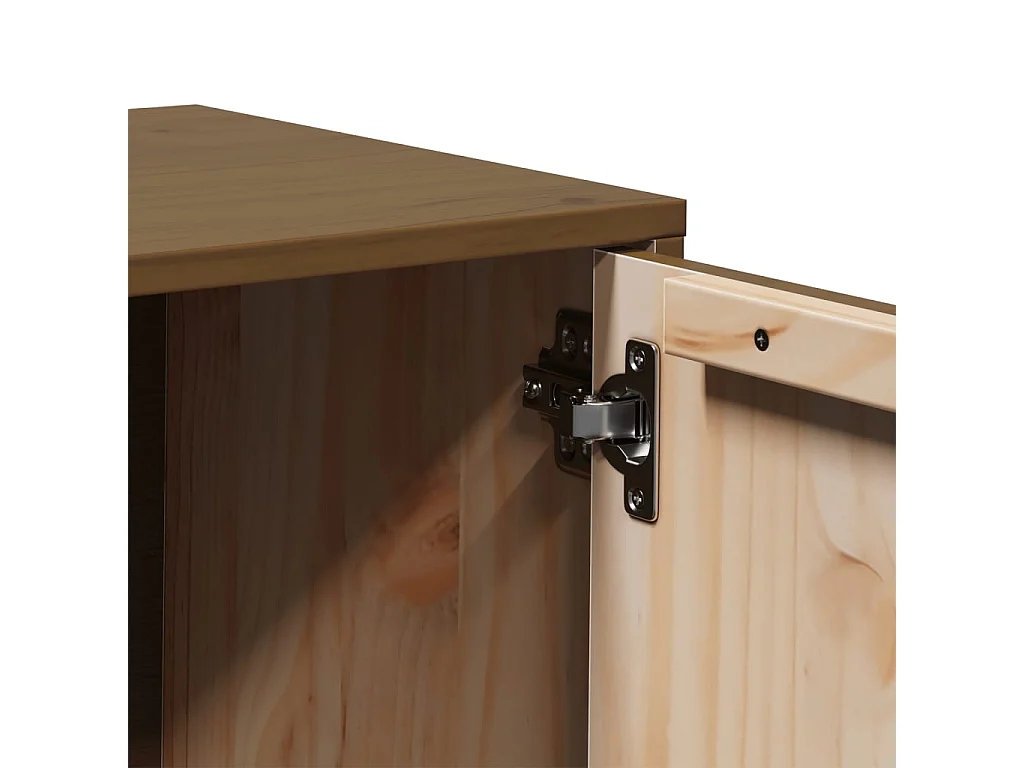 Maarianhamina  Meuble TV Marron miel 80x34x40 cm Bois de pin massif