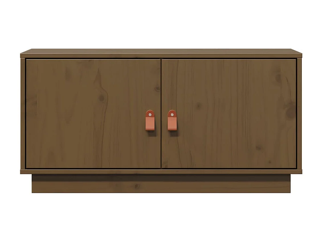 Maarianhamina  Meuble TV Marron miel 80x34x40 cm Bois de pin massif