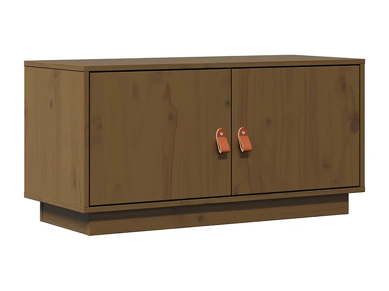 Maarianhamina  Meuble TV Marron miel 80x34x40 cm Bois de pin massif