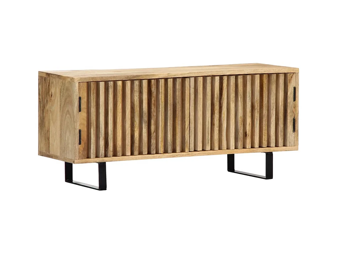 Garden Furniture -  Meuble TV 90x30x40 cm Bois de manguier massif