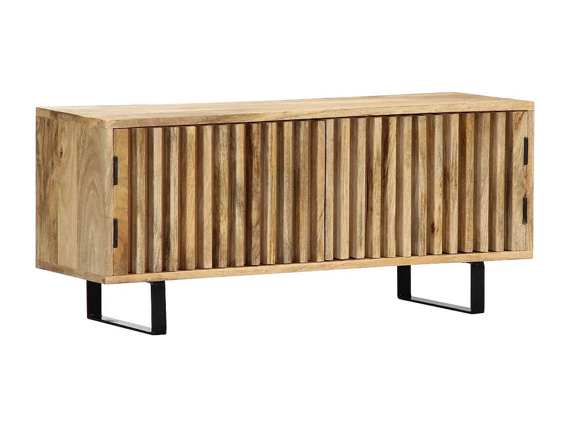 Garden Furniture -  Meuble TV 90x30x40 cm Bois de manguier massif