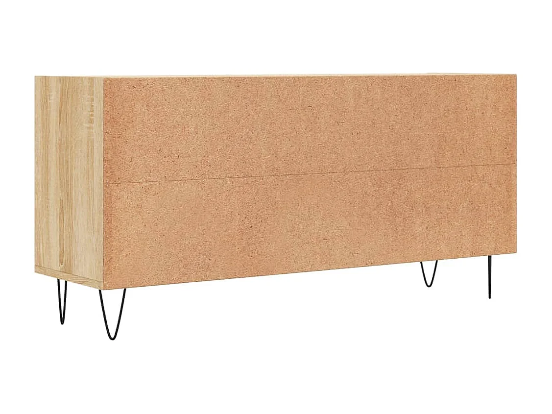 Cemre  Mueble de TV madera de ingeniería roble Sonoma 103,5x30x50 cm