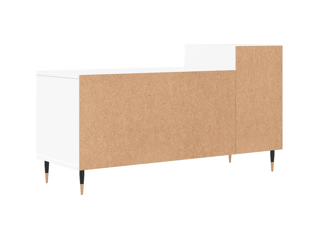 Nyrena  Meuble TV Blanc 100x35x55 cm Bois d'ingénierie