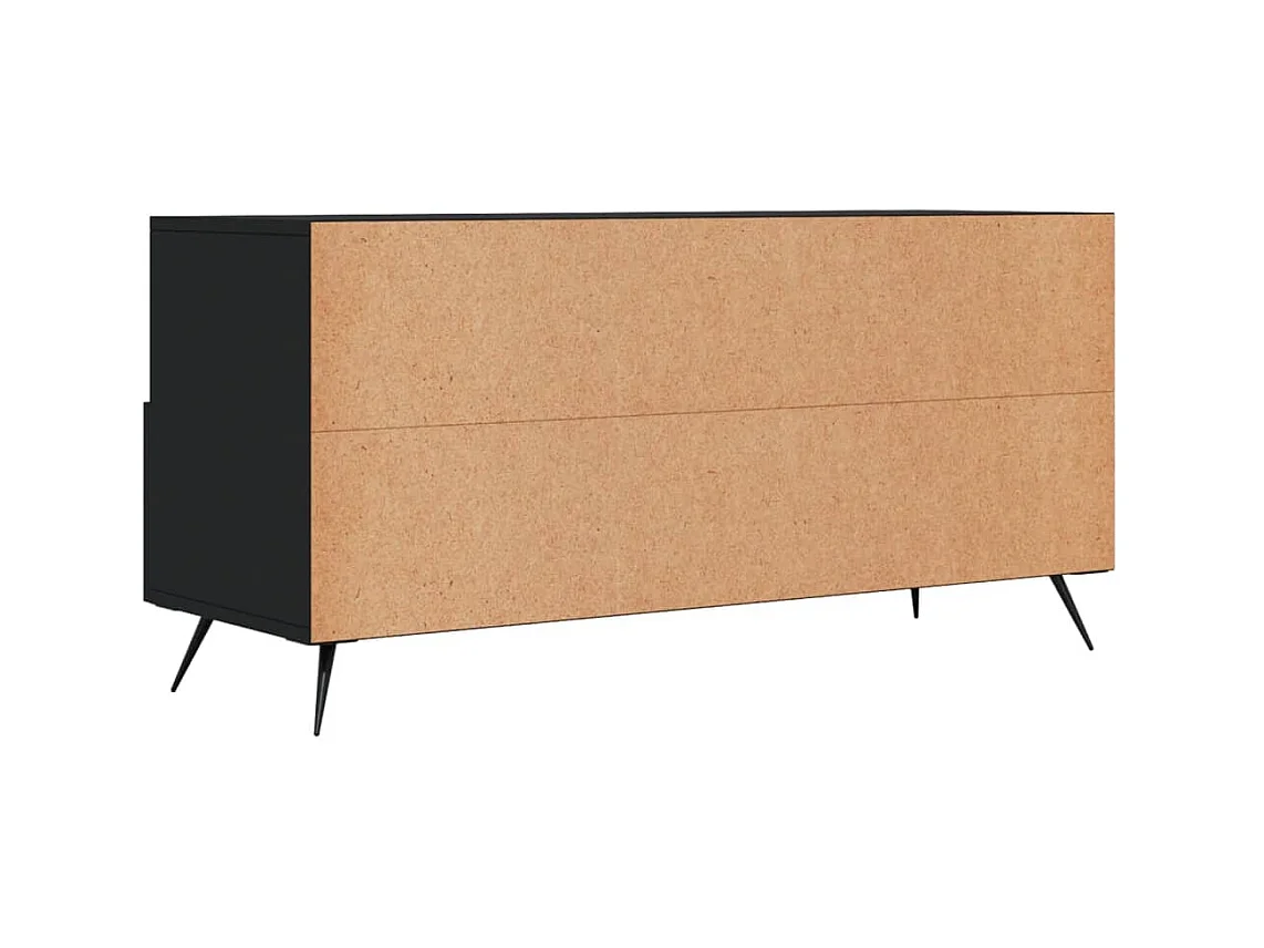 Qandrel  Tv-meubel 102x36x50 cm bewerkt hout zwart