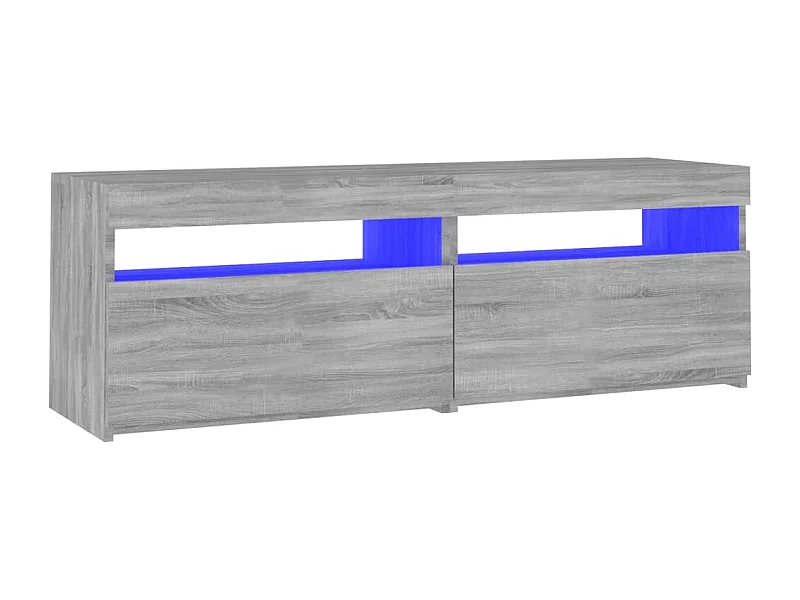 Ilion  Meuble TV avec lumières LED sonoma gris 120x35x40 cm