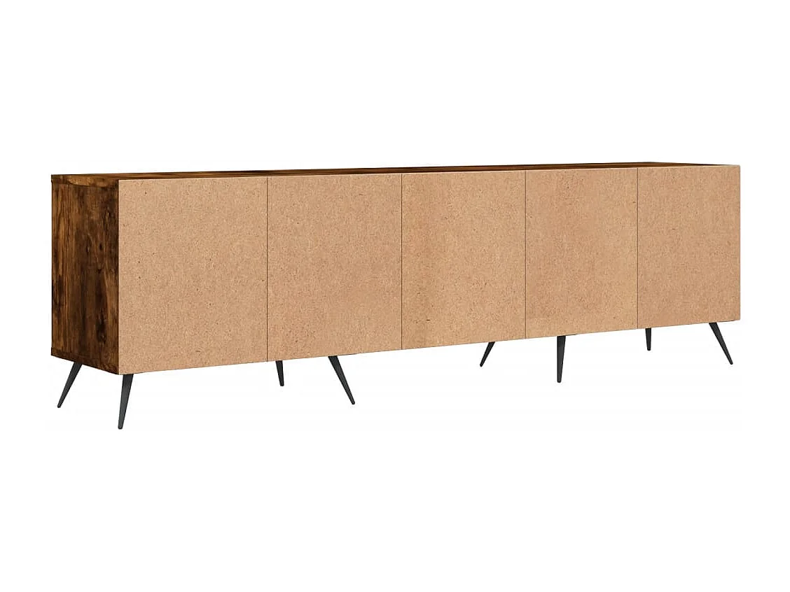 Joël  Meuble TV chêne fumé 150x30x44,5 cm bois d'ingénierie