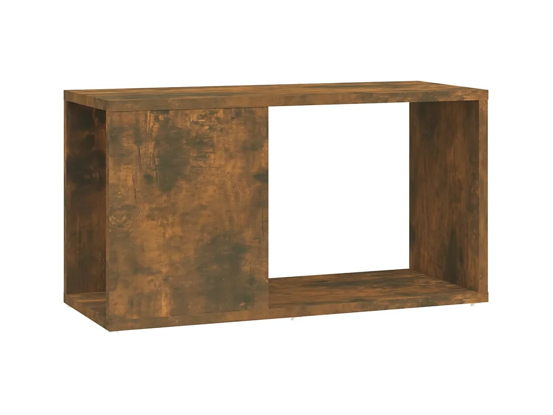 Norman  Meuble TV Chêne fumé 60x24x32 cm Bois d'ingénierie