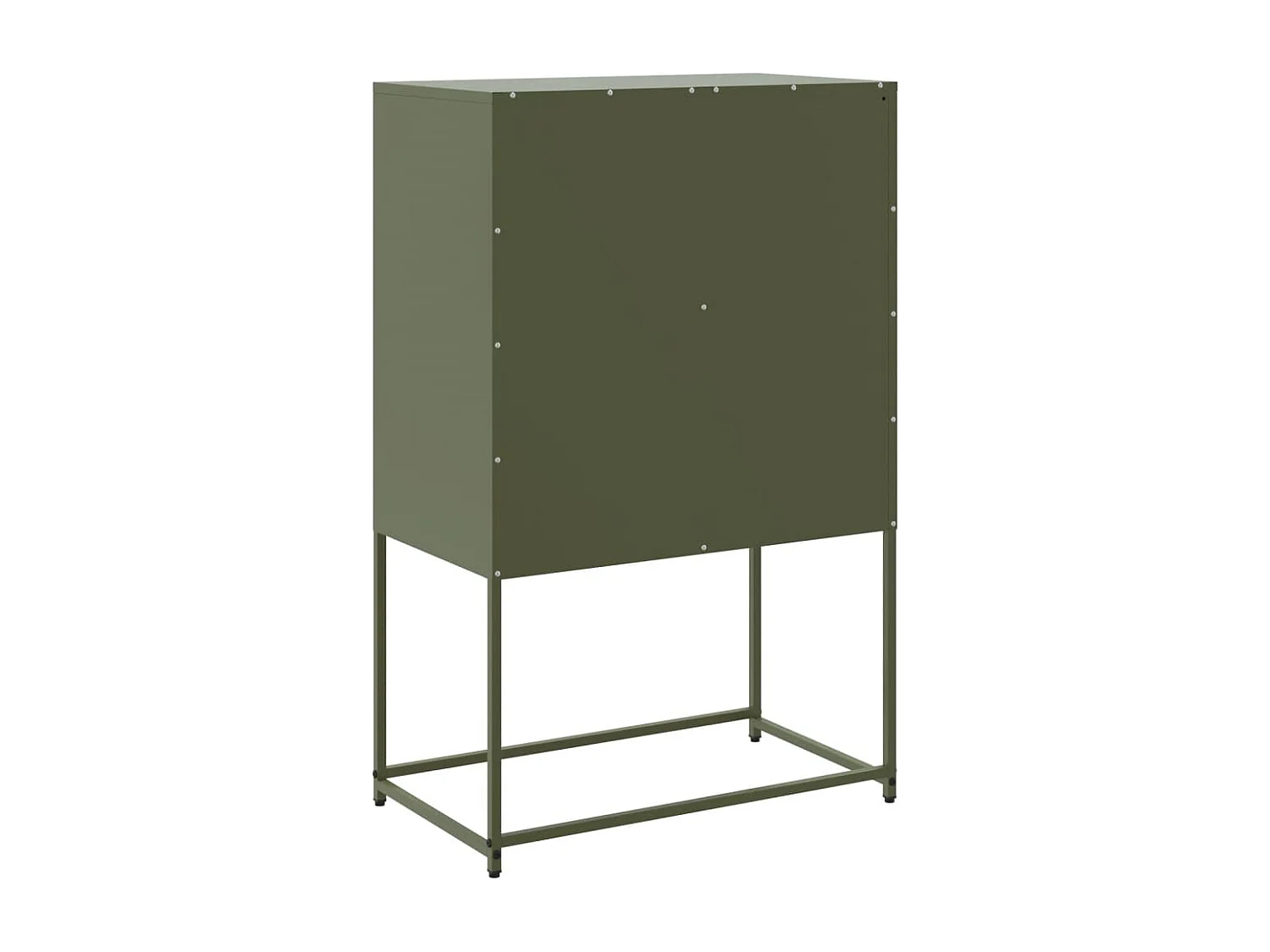 Hampden  Meuble TV vert olive 68x39x60,5 cm acier