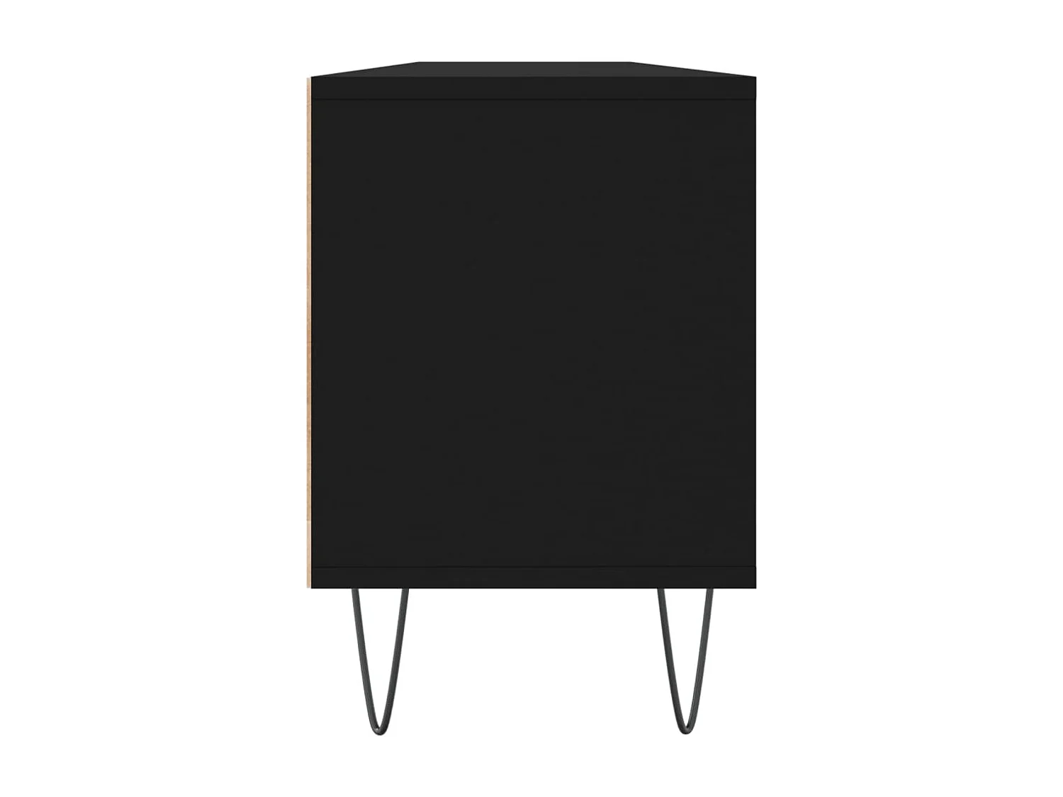 Salon-de-Provence  Meuble TV noir 150x30x44,5 cm bois d'ingénierie