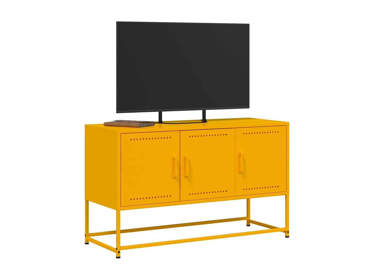 Vornar  Tv-meubel 100,5x39x60,5 cm staal mosterdgeel