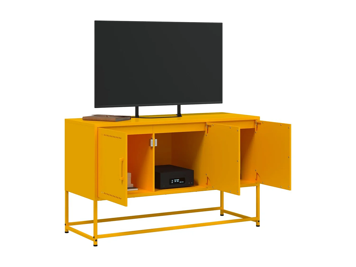 Vornar  Tv-meubel 100,5x39x60,5 cm staal mosterdgeel