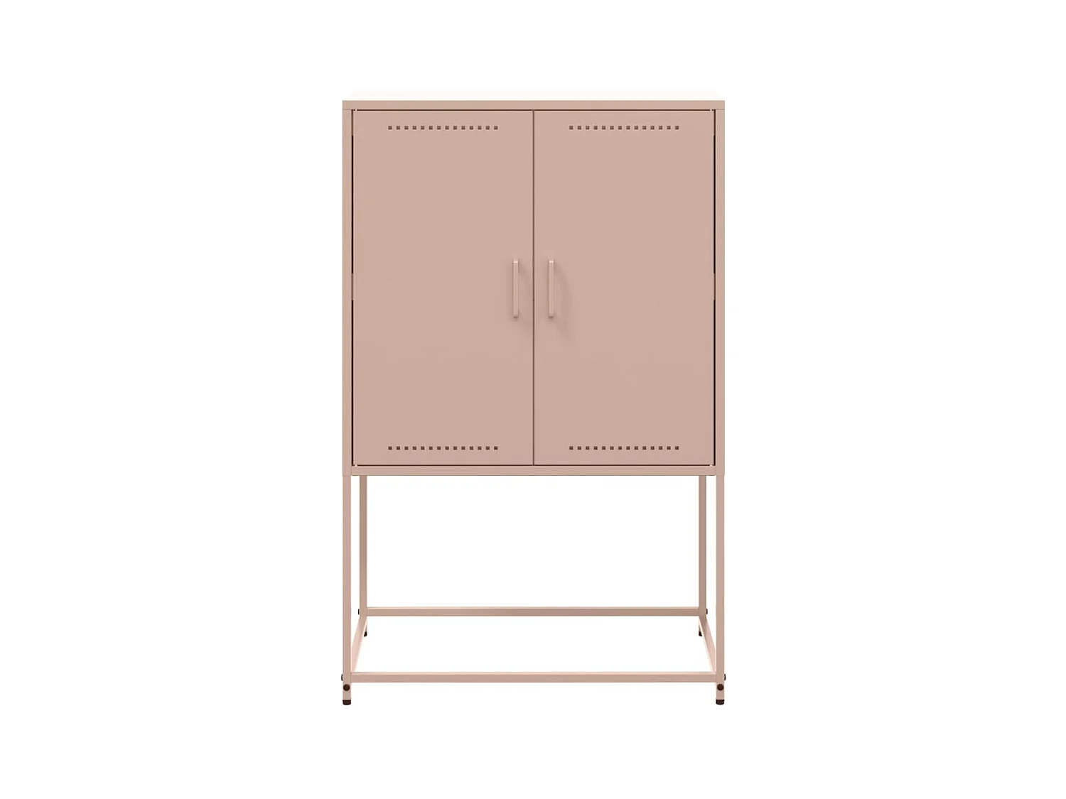 María Luz  Meuble TV blanc 100,5x39x60,5 cm acier