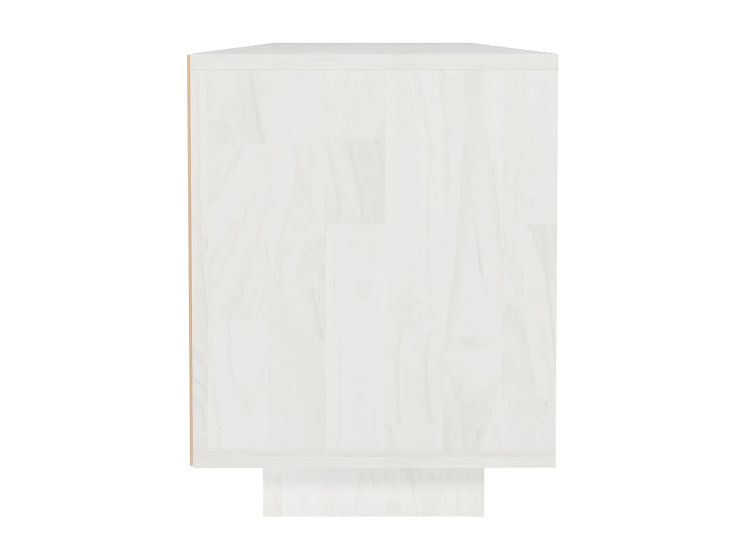 Saif  Meuble TV Blanc 110x30x40 cm Bois de pin massif