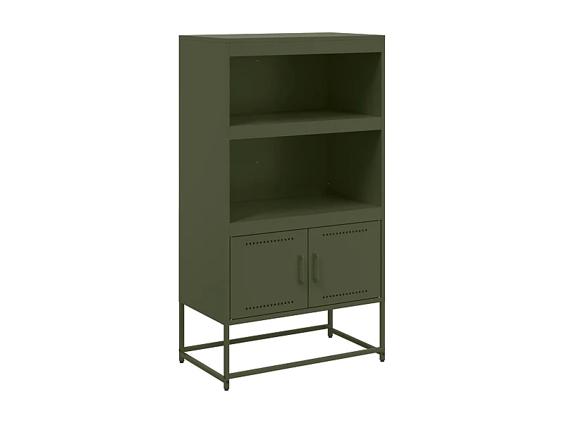 María Luz  Mueble para TV de acero gris antracita 100,5x39x60,5 cm