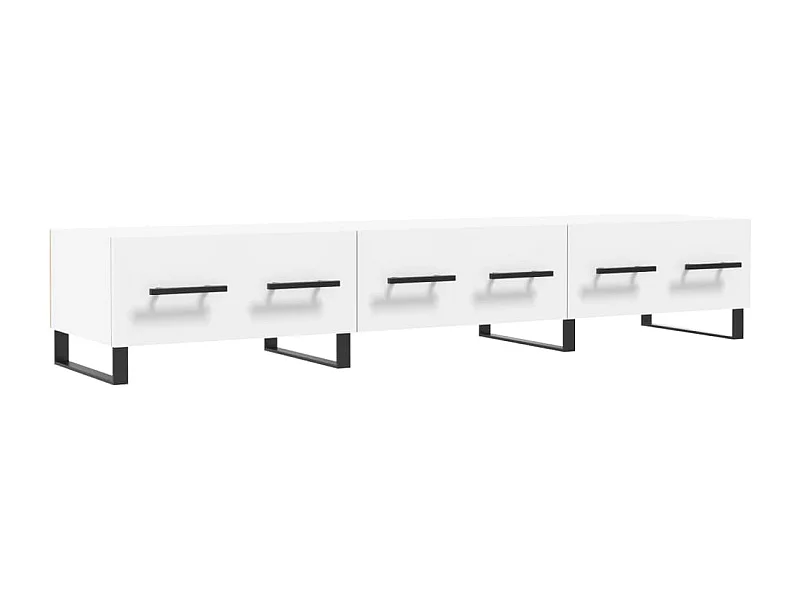 Hermitage  Tv-meubel 150x36x30 cm bewerkt hout wit