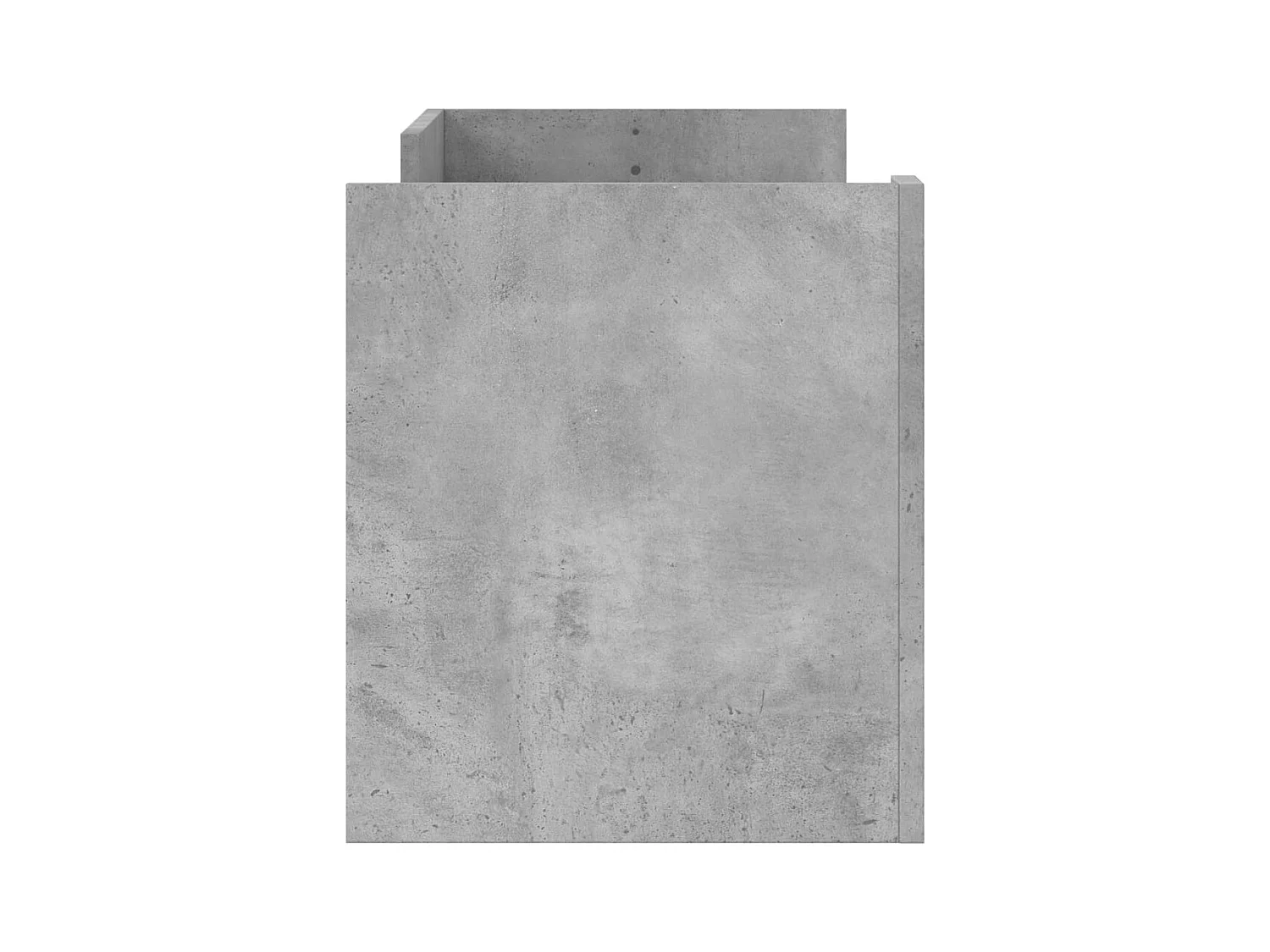 Nando  Meuble TV Gris béton 100x35x40 cm Bois d'ingénierie