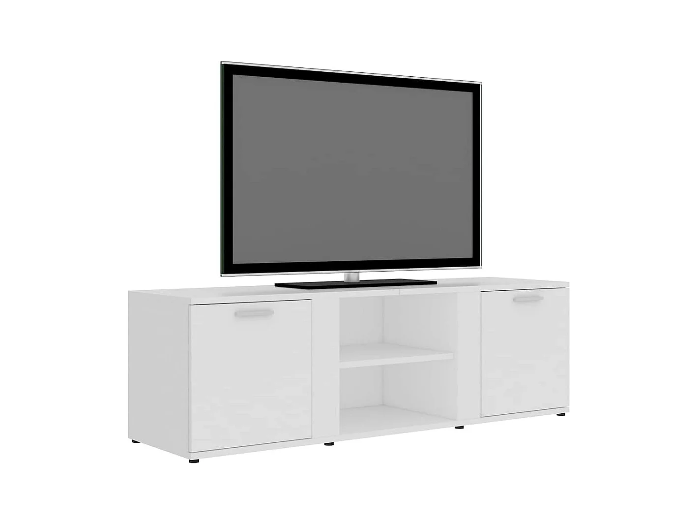 Teodoro Giuseppe  Meuble TV Blanc 120x34x37 cm Bois d'ingénierie