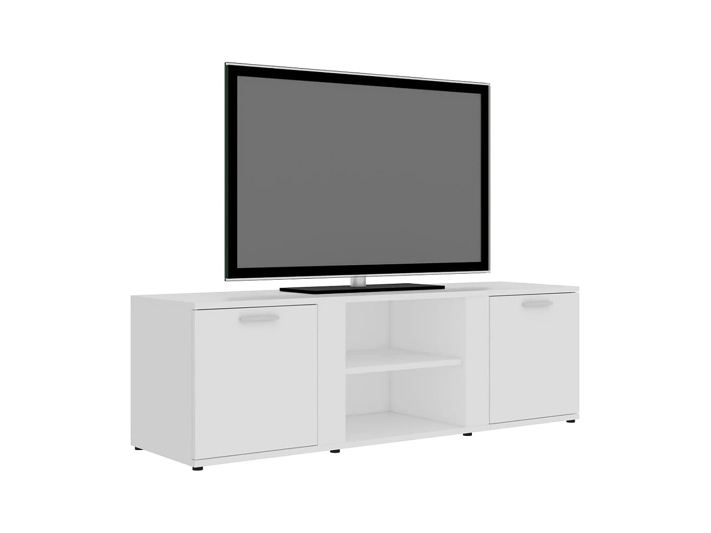Teodoro Giuseppe  Meuble TV Blanc 120x34x37 cm Bois d'ingénierie