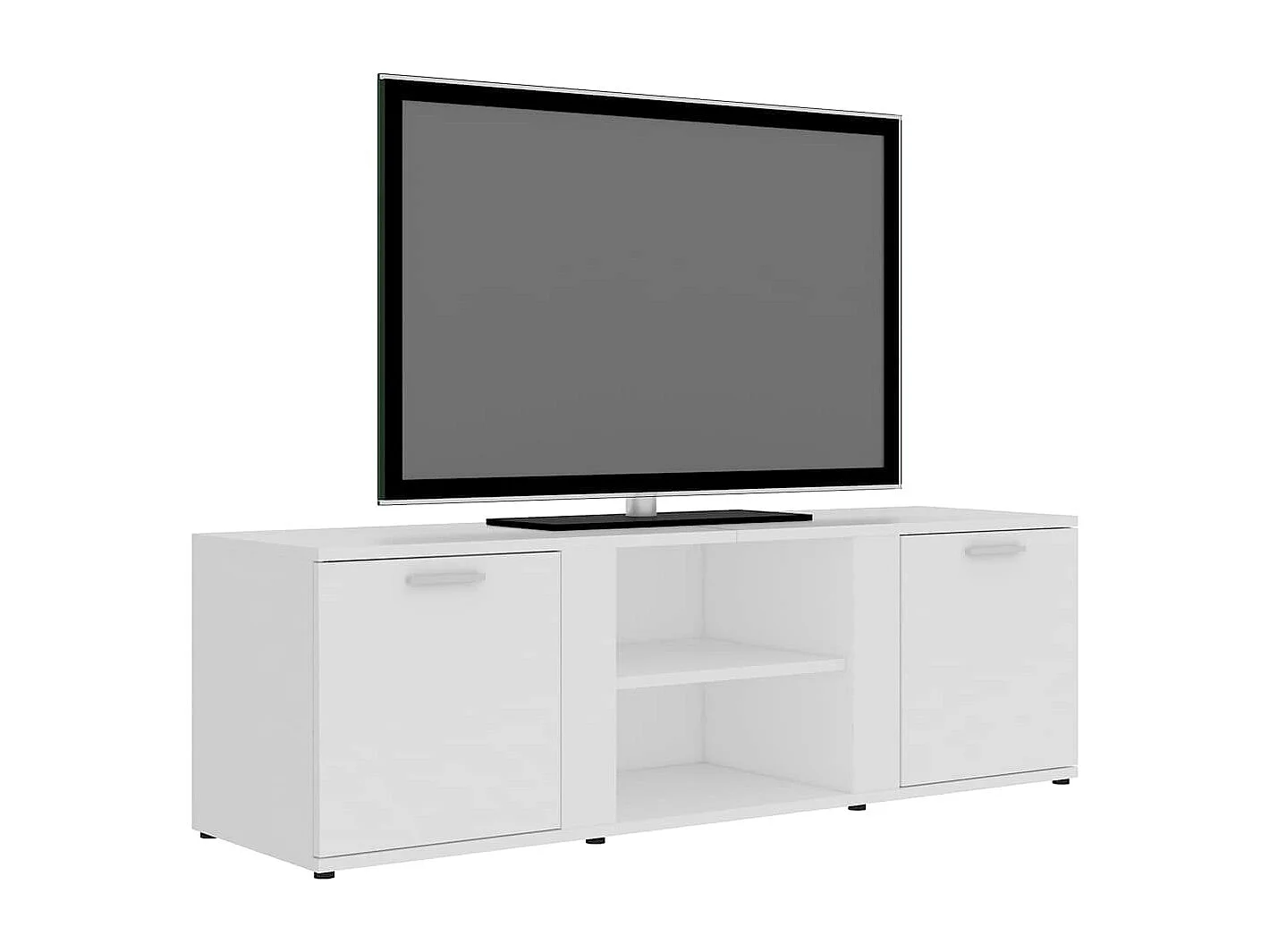 Teodoro Giuseppe  Mueble de TV madera contrachapada blanco 120x34x37 cm