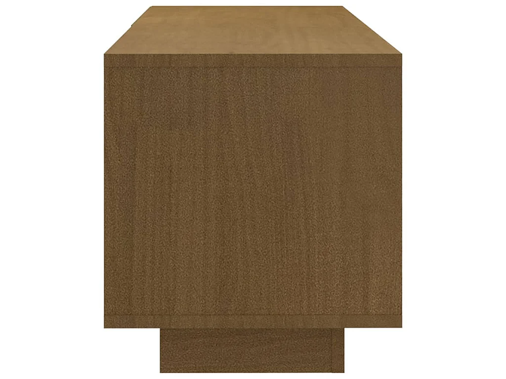 Ymarik  Tv-meubel 110x30x33,5 cm massief grenenhout honingbruin