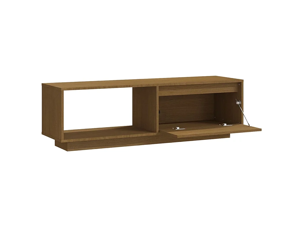 Ymarik  Tv-meubel 110x30x33,5 cm massief grenenhout honingbruin
