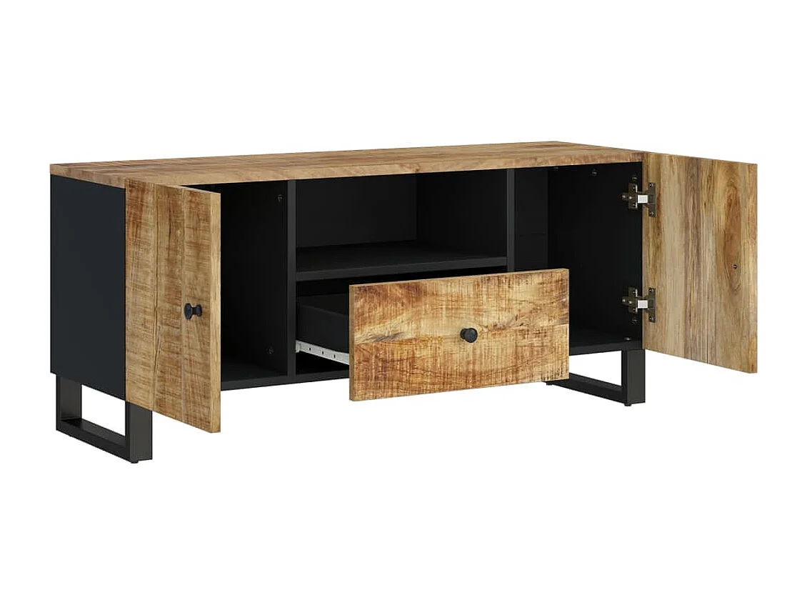 Invar  Tv-meubel 105x33,5x46 cm massief mangohout en bewerkt hout