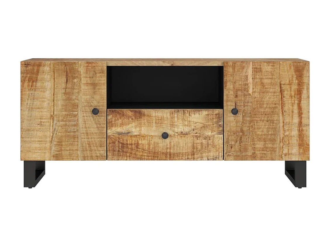 Invar  Tv-meubel 105x33,5x46 cm massief mangohout en bewerkt hout