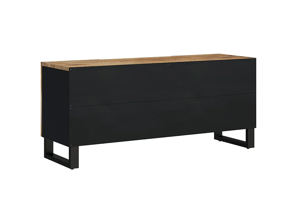 Invar  Mueble de TV madera mango y madera contrachapada 105x33,5x46 cm
