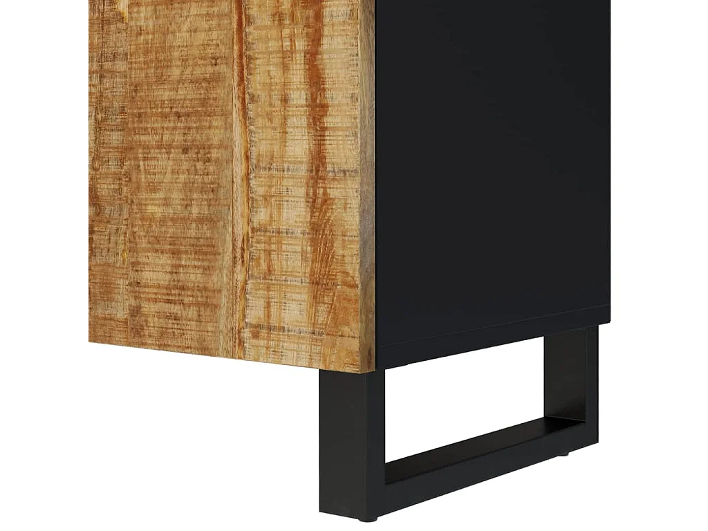 Invar  Mueble de TV madera mango y madera contrachapada 105x33,5x46 cm
