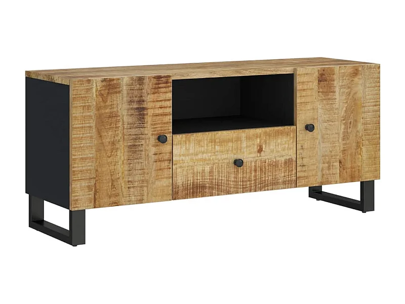 Invar  Tv-meubel 105x33,5x46 cm massief mangohout en bewerkt hout