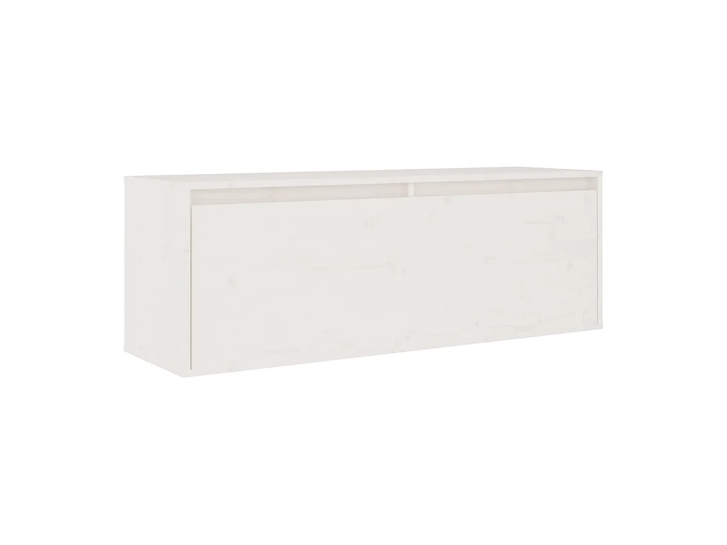 Brynri  Meubles TV 5 pcs Blanc Bois massif de pin
