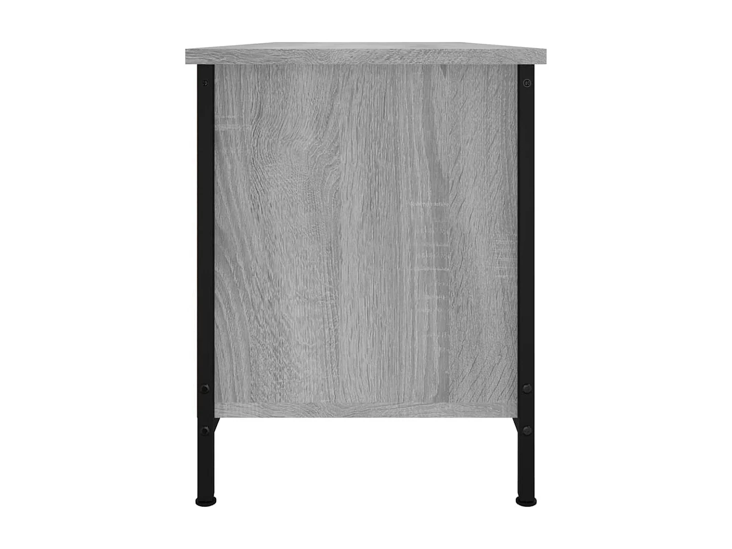 Ballyknockan  Mueble TV con puertas contrachapada gris Sonoma 102x35x45 cm