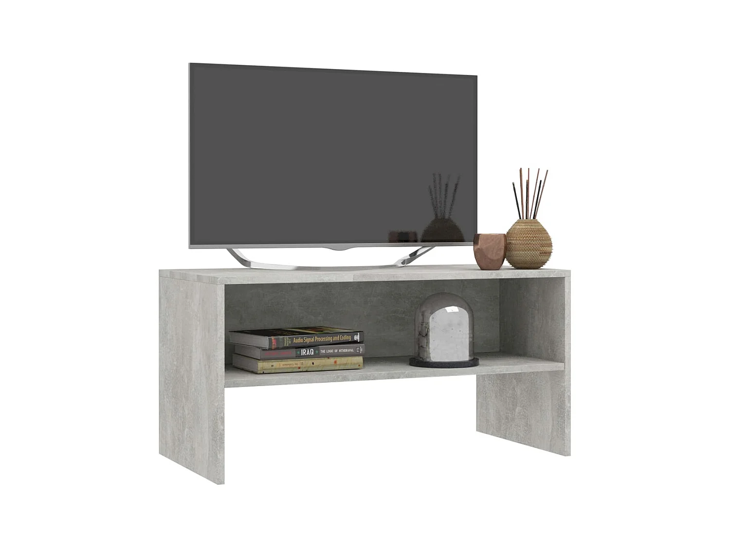Lackland AFB  Tv-meubel 80x40x40 cm bewerkt hout betongrijs