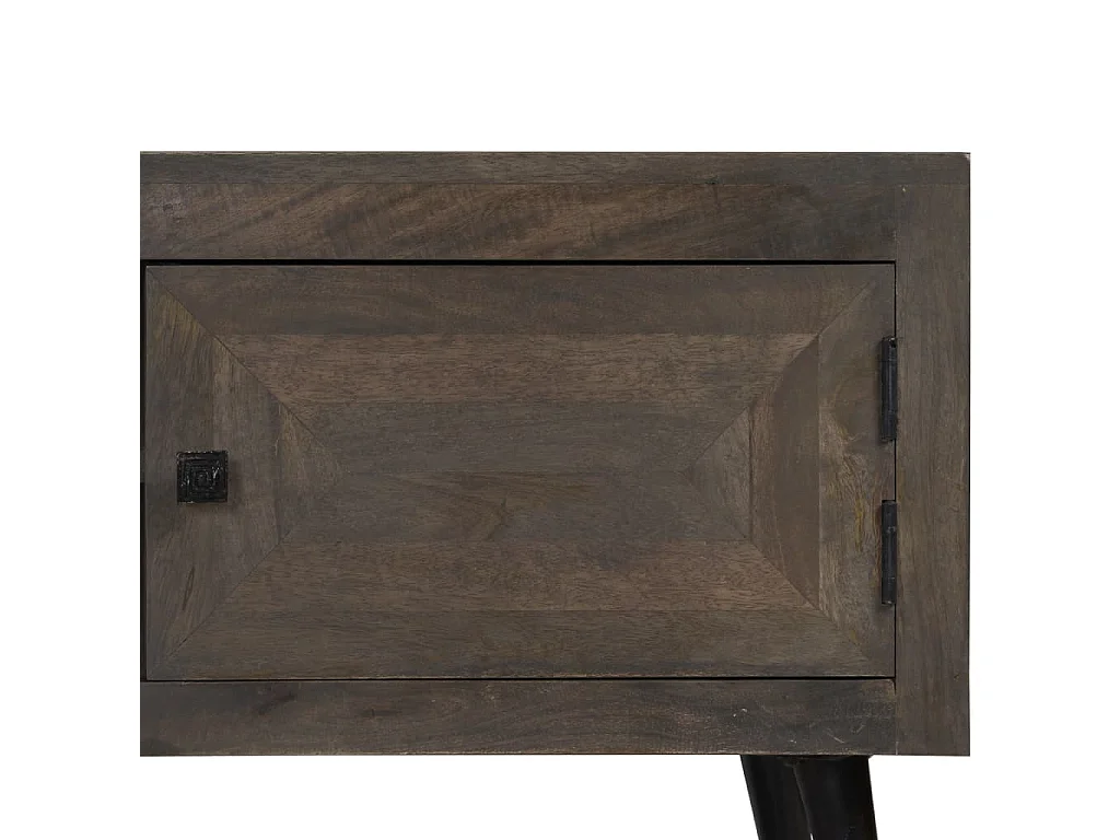 Garden Furniture -  Meuble TV Bois massif de manguier 140 x 30 x 45 cm