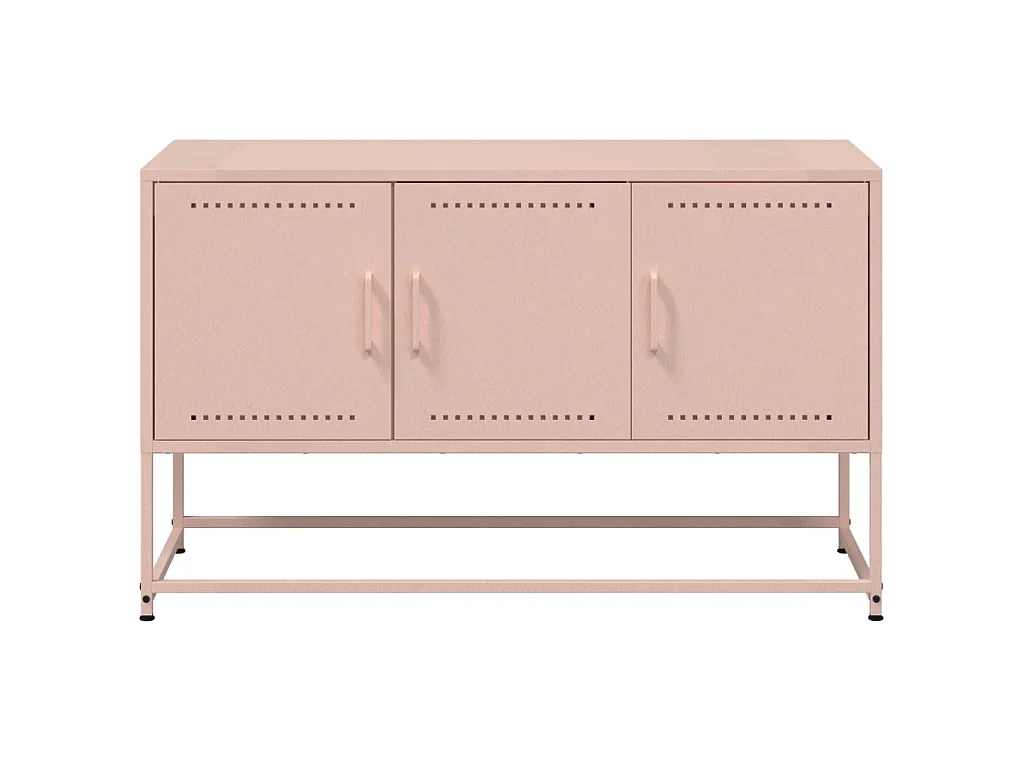 Vornar  Meuble TV rose 100,5x39x60,5 cm acier
