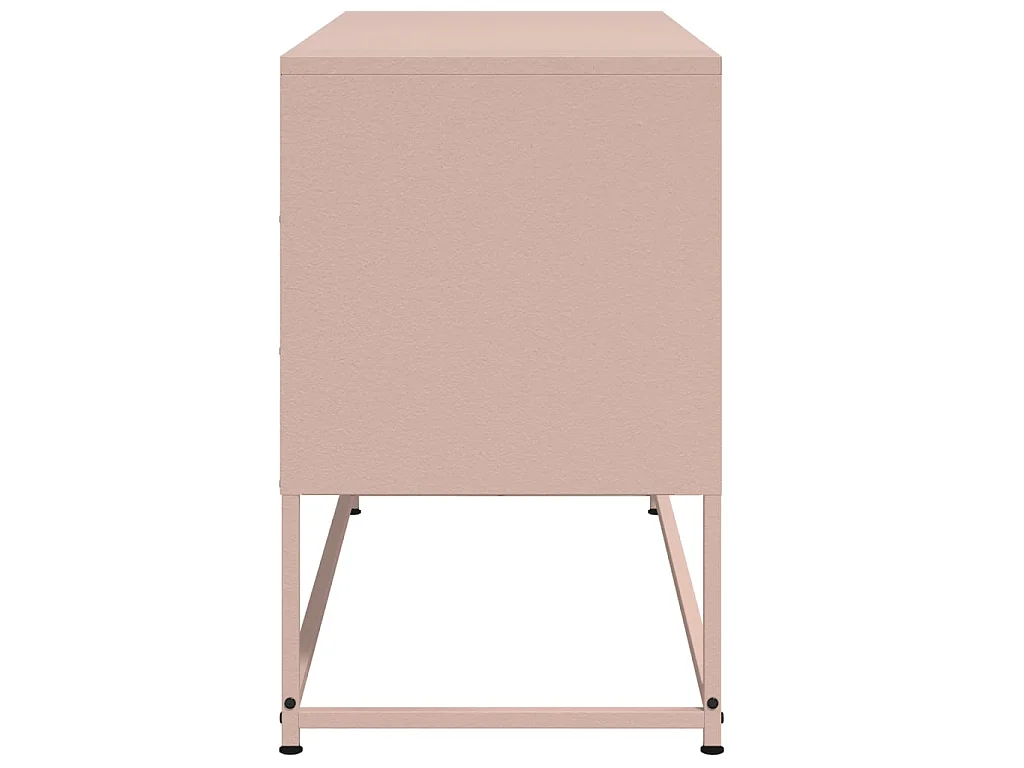 Vornar  Meuble TV rose 100,5x39x60,5 cm acier