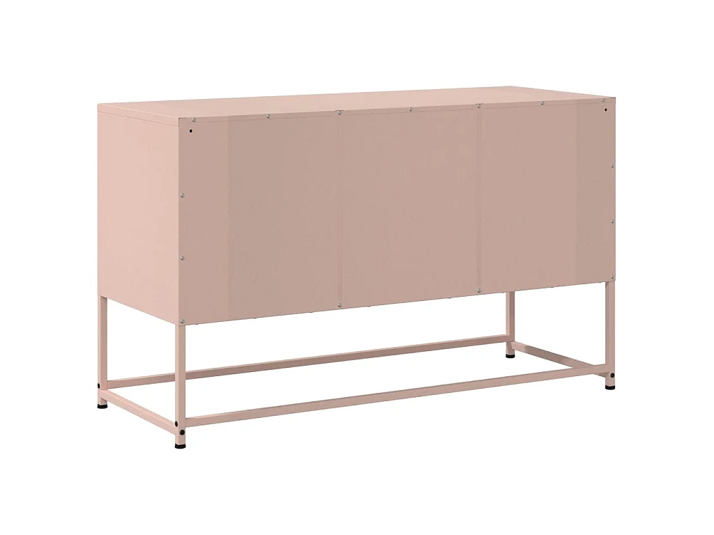 Vornar  Meuble TV rose 100,5x39x60,5 cm acier