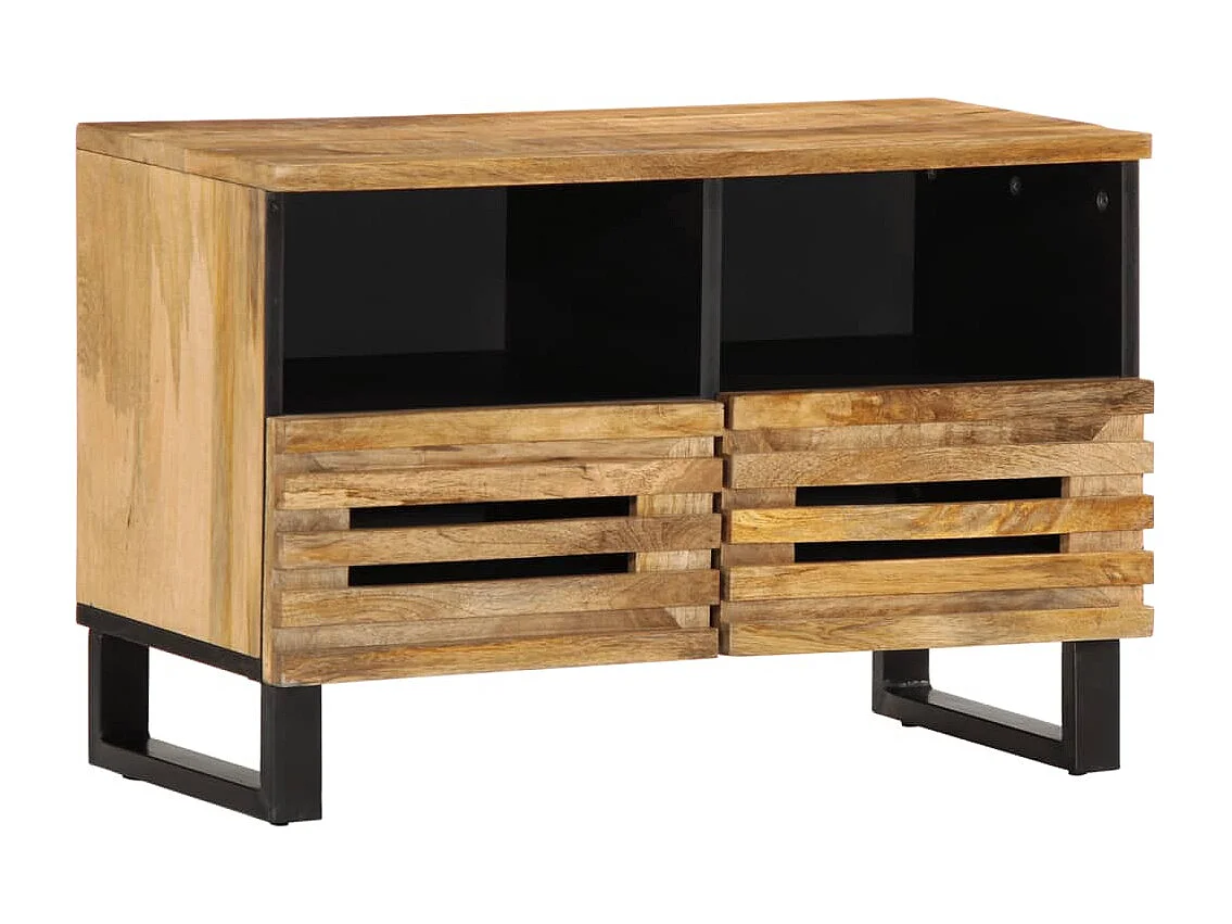 Jean-Paul-Marc  Meuble TV 70x34x46 cm bois massif de manguier brut