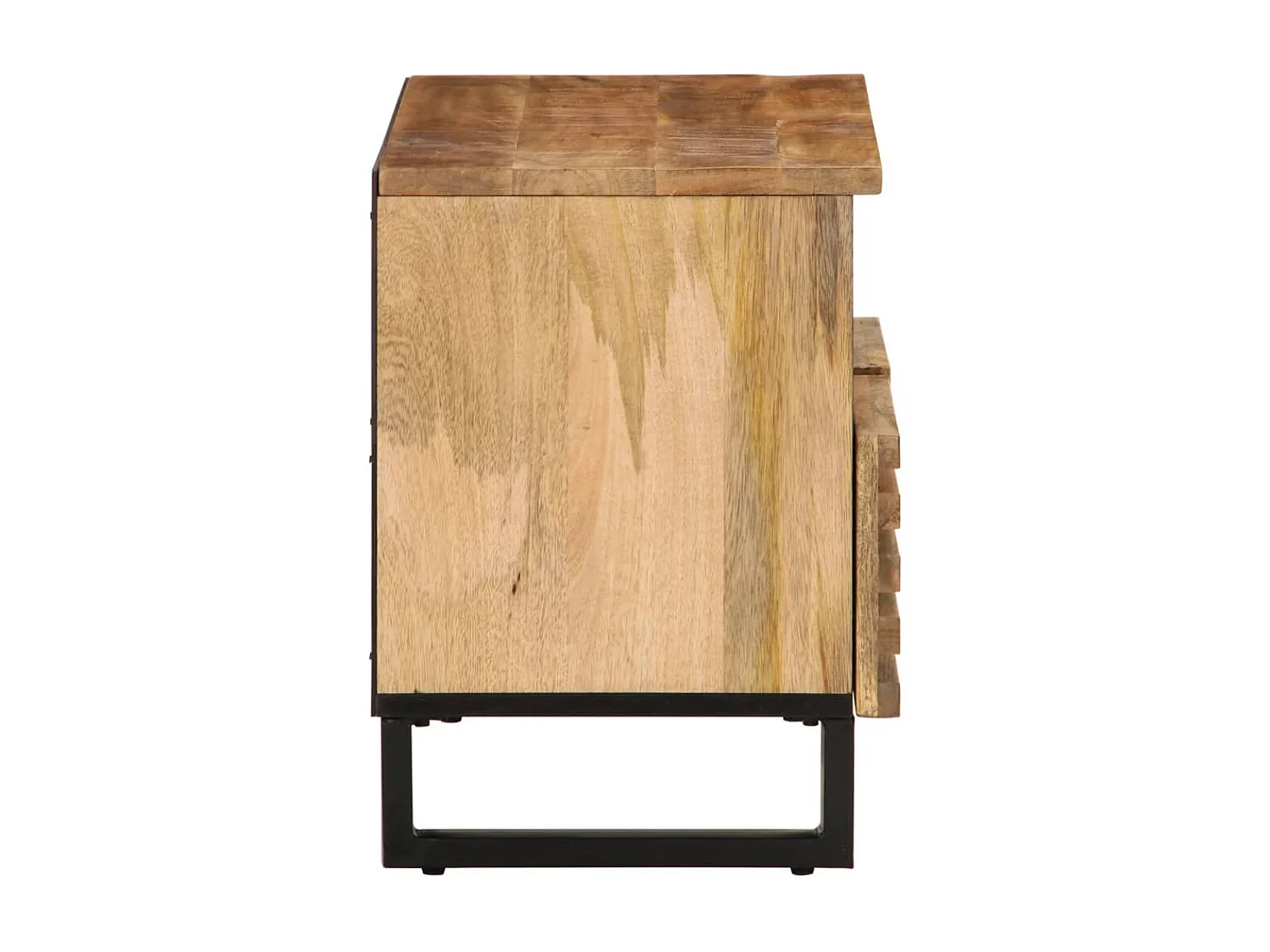 Jean-Paul-Marc  Meuble TV 70x34x46 cm bois massif de manguier brut