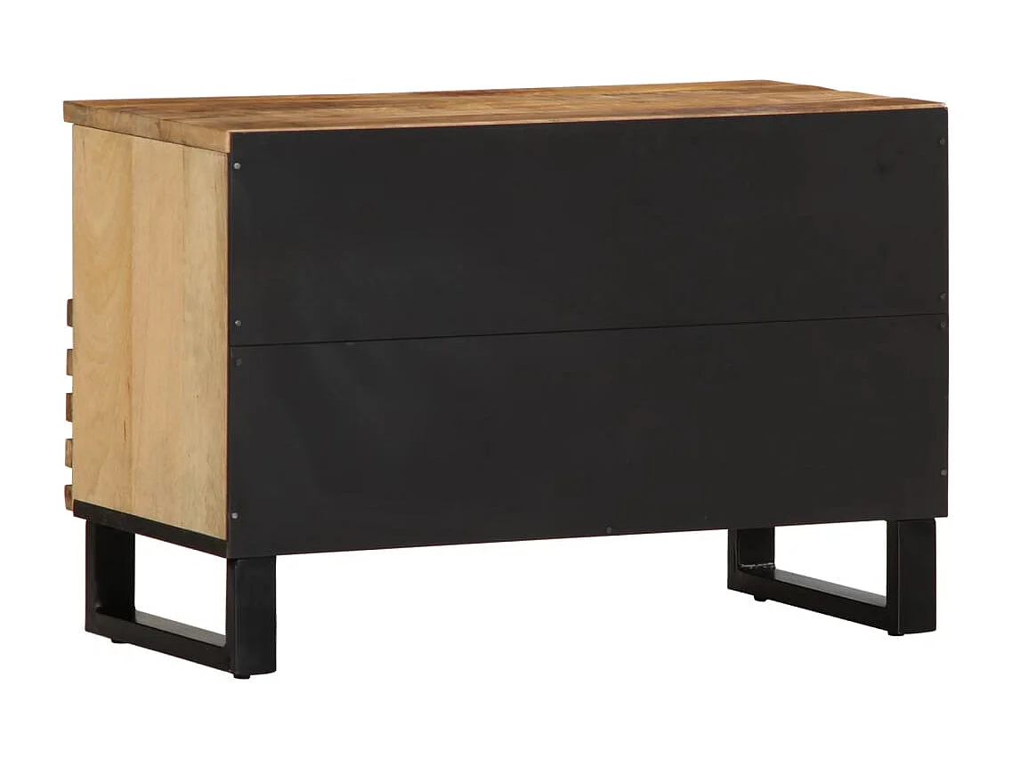 Jean-Paul-Marc  Meuble TV 70x34x46 cm bois massif de manguier brut