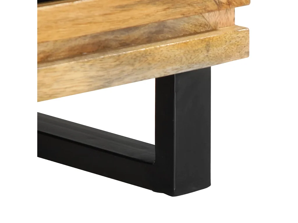 Jean-Paul-Marc  Meuble TV 70x34x46 cm bois massif de manguier brut