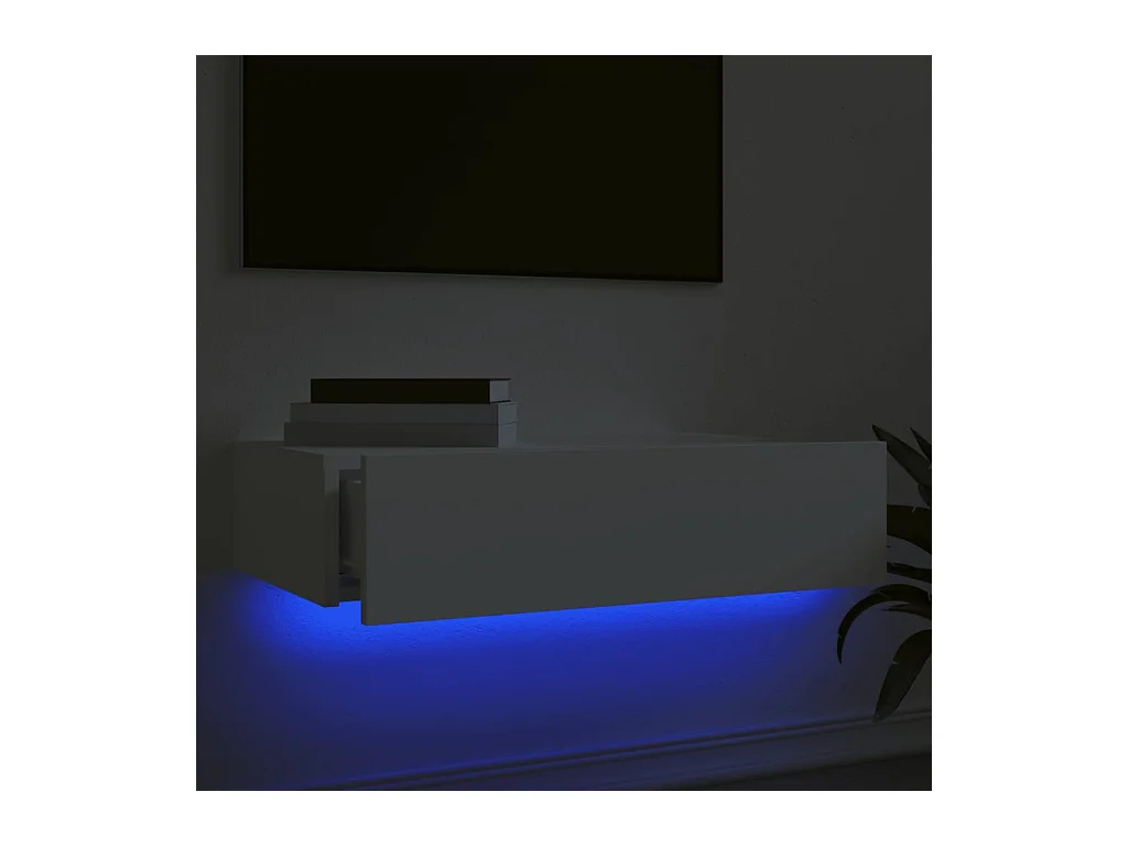 Felizia  Meuble TV avec éclairage LED blanc 60x35x15,5 cm