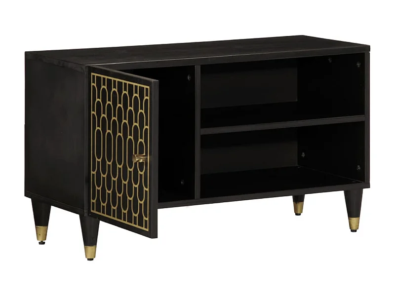 Garden Furniture -  Meuble TV 80x31,5x46 cm bois massif de manguier