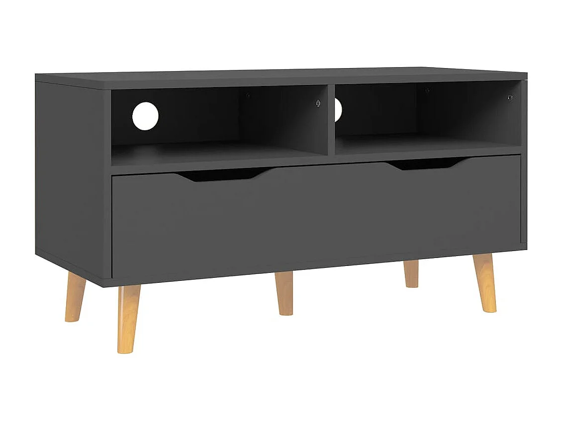 Homosassa  Meuble TV gris 90x40x48,5 cm bois d'ingénierie