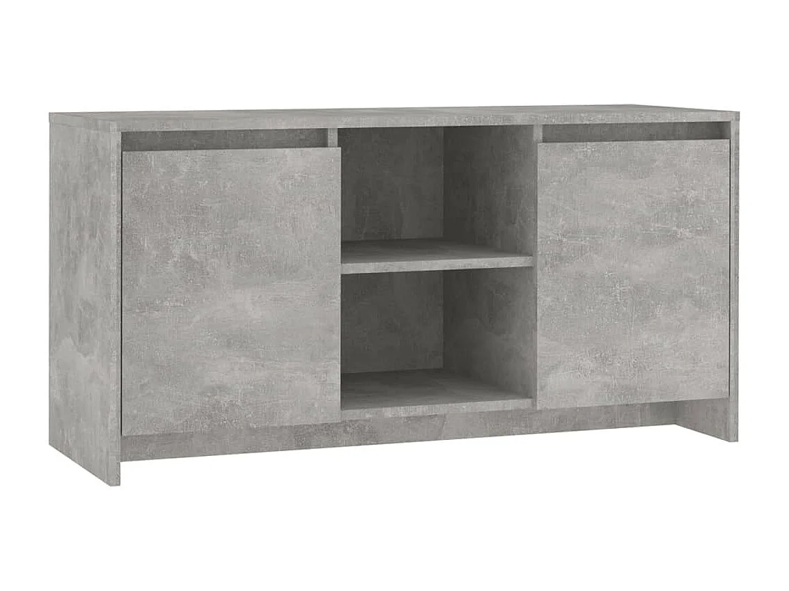 Atkinson  Mueble de TV madera contrachapada gris hormigón 102x37,5x52,5cm