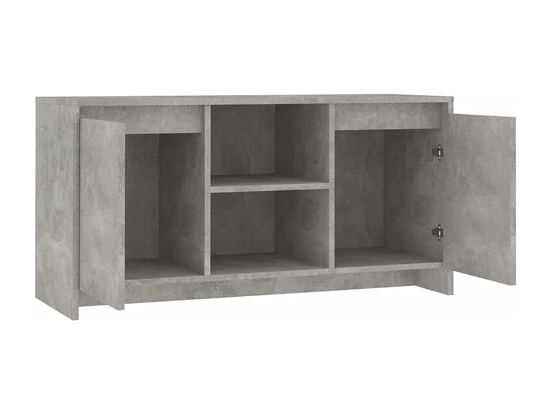 Atkinson  Mueble de TV madera contrachapada gris hormigón 102x37,5x52,5cm