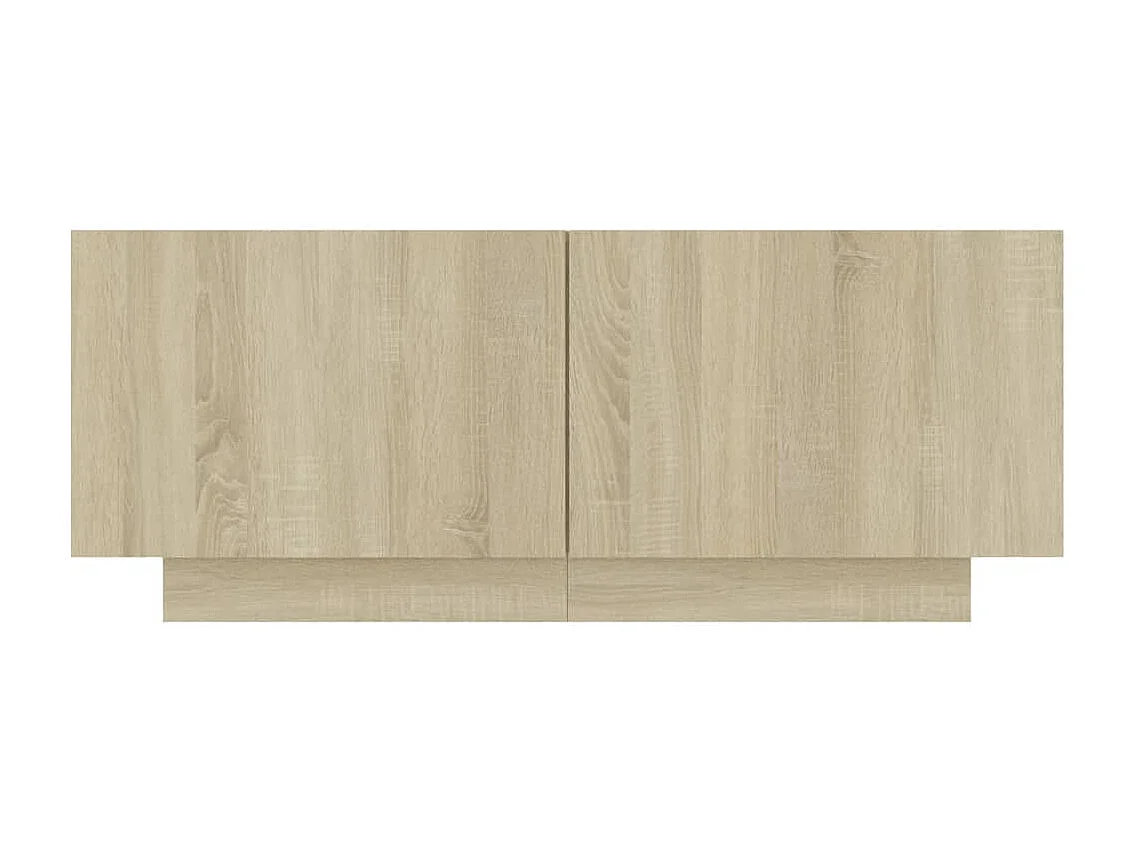 Westwego  Meuble TV Chêne sonoma 100x35x40 cm Bois d'ingénierie