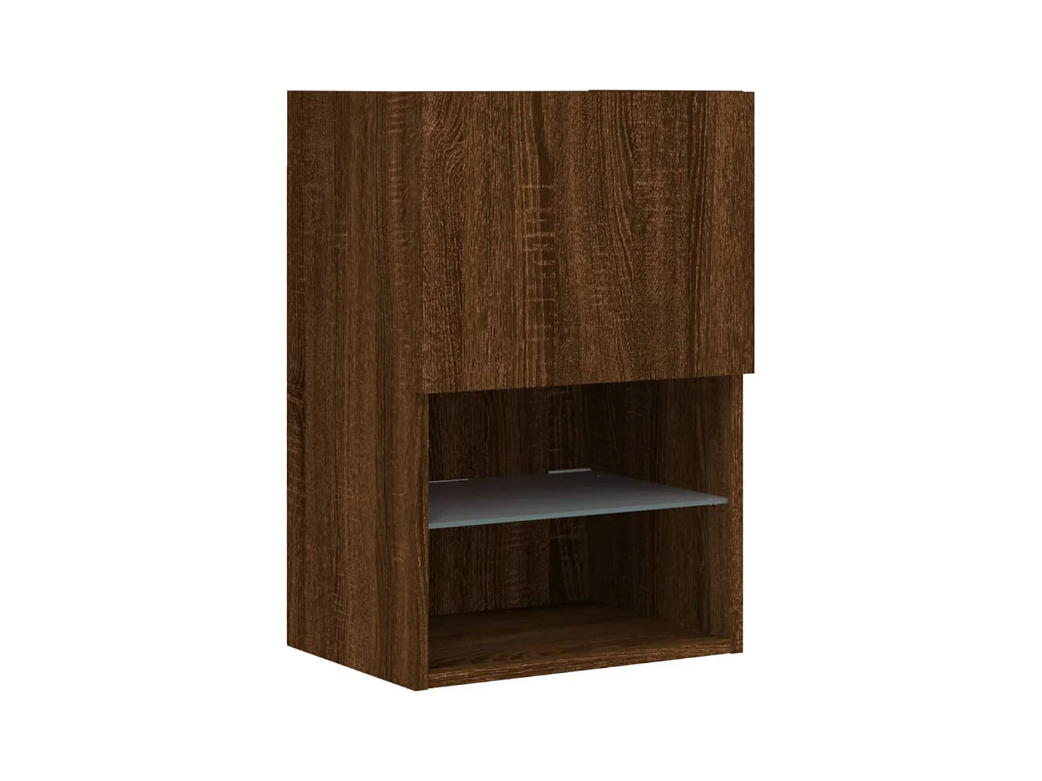 Almar  Meubles TV avec lumières LED 2 pcs chêne marron 40,5x30x60 cm